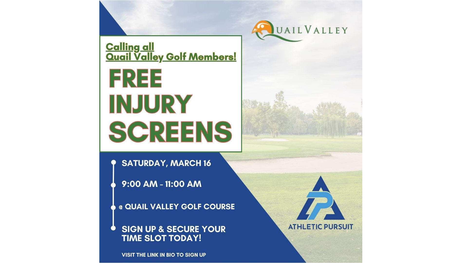 Golf Fitness and Injury Screening